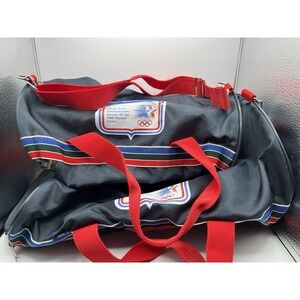 Lot Of 2 Vintage 1984 Official Radio Olympic Motorola Duffel Bag Gym Travel